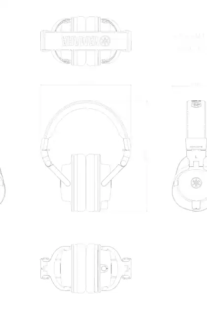 yamaha雅马哈HPH-MT5 Dimensions
